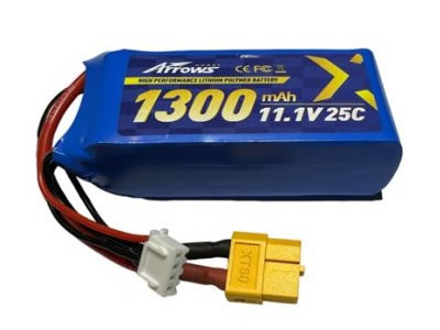 3S 11.1V 1300 mAh 25C Lipo Battery