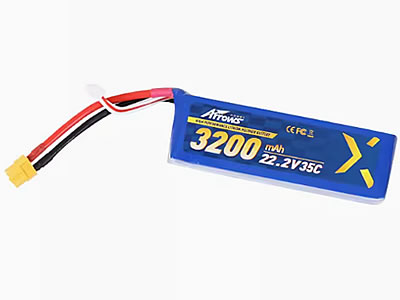 6S 22.2 V 3200 mAh 35C Lipo Battery