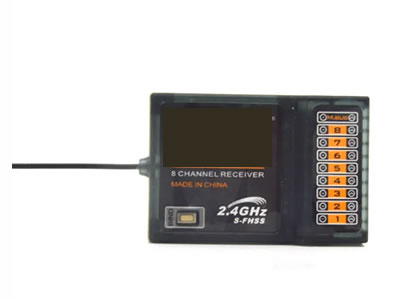 8 Channel Radio Transmitter with Built in Antenna And 8 Channel Receiver